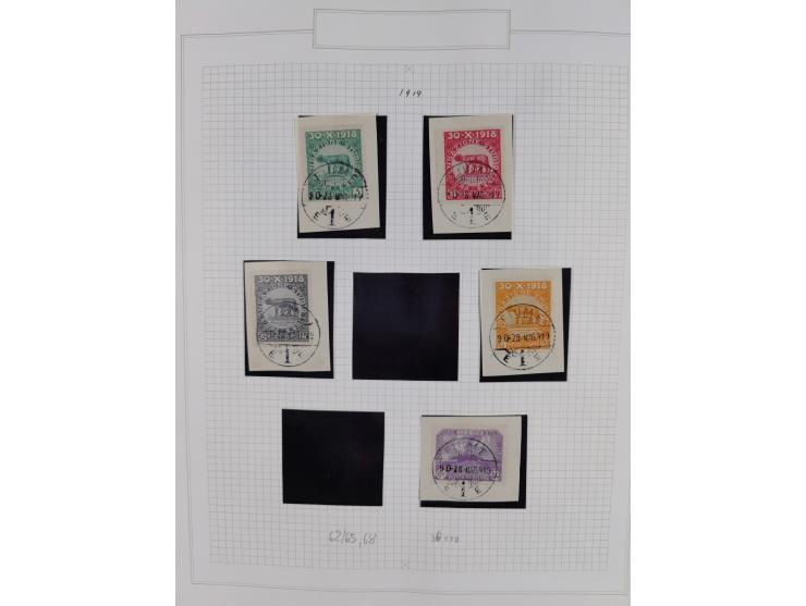 1918/24, unused and used collection with better and complete issues, some covers, cards, and postal stationeries, as well as 