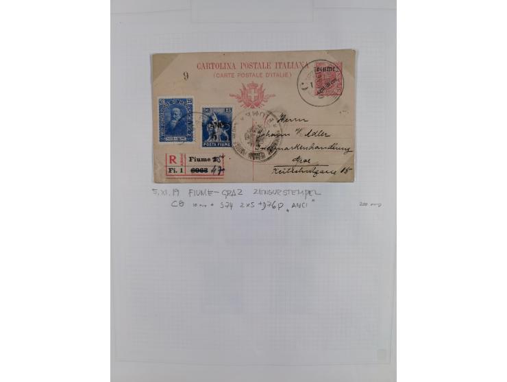 1918/24, unused and used collection with better and complete issues, some covers, cards, and postal stationeries, as well as 