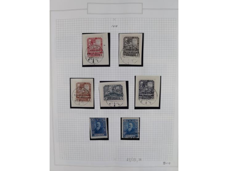 1918/24, unused and used collection with better and complete issues, some covers, cards, and postal stationeries, as well as 