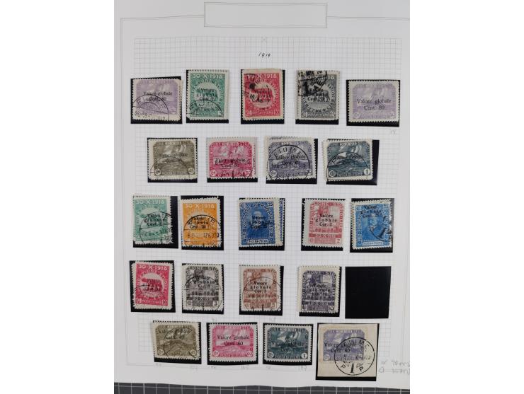 1918/24, unused and used collection with better and complete issues, some covers, cards, and postal stationeries, as well as 