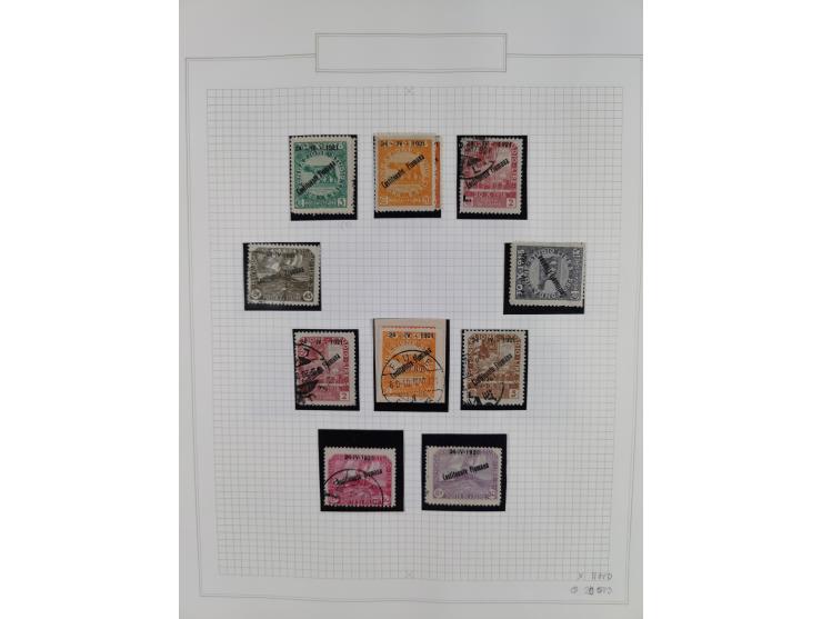 1918/24, unused and used collection with better and complete issues, some covers, cards, and postal stationeries, as well as 