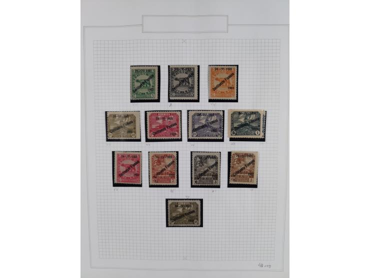 1918/24, unused and used collection with better and complete issues, some covers, cards, and postal stationeries, as well as 