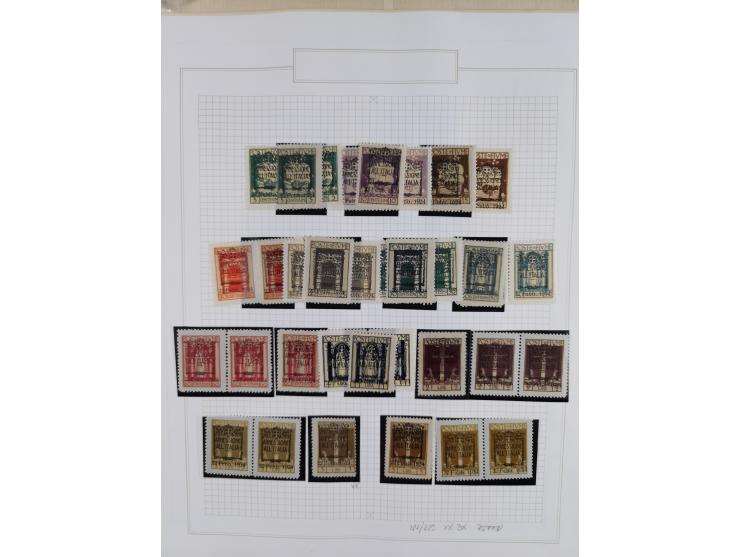 1918/24, unused and used collection with better and complete issues, some covers, cards, and postal stationeries, as well as 