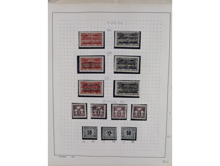 1918/24, unused and used collection with better and complete issues, some covers, cards, and postal stationeries, as well as 