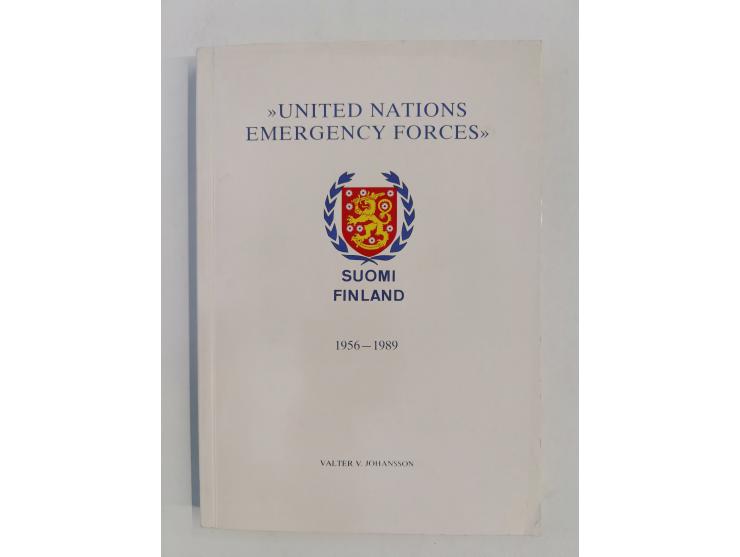 FINLAND – Johansson, Valter V.: United Nations Emergency Forces Finland 1956–1989 (1989), 295 pages, paperback; PLUS: &nbsp;P