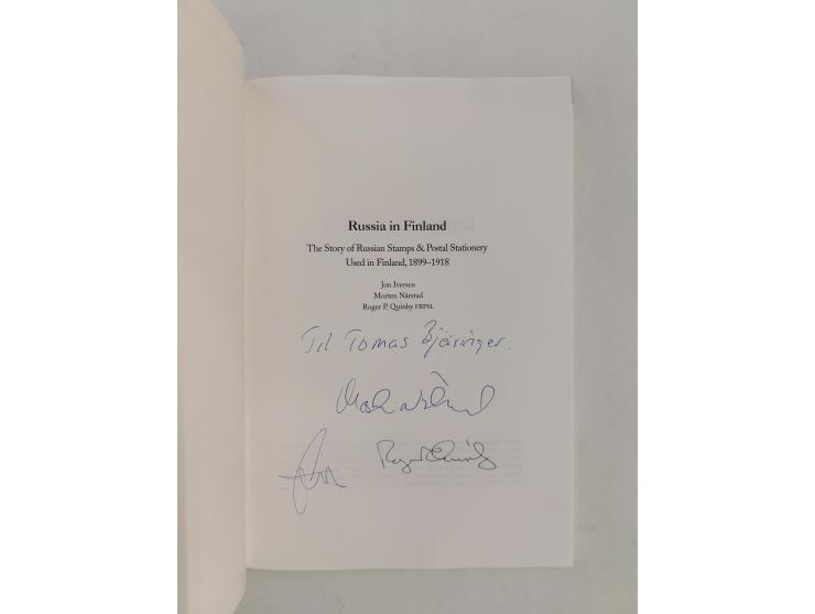 FINLAND – &nbsp;Iverson, Jon / Narstad, Morten / Quinby Roger P.: Russia in Finland. The Story of Russian Stamps &amp; Postal