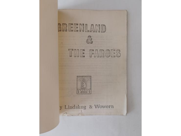 GREENLAND – Lindskog, K. / Wowern, E.: Grønland. Katalogisering af Pakke-.Porto mærkerne samt de i København anvendte annulle