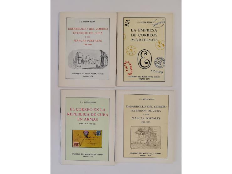CUBA – Guerra Aguiar, J. L.: Five brochures with softcovers – Estudio sobre los Habilitados de Puerto Principe y sus Falsific