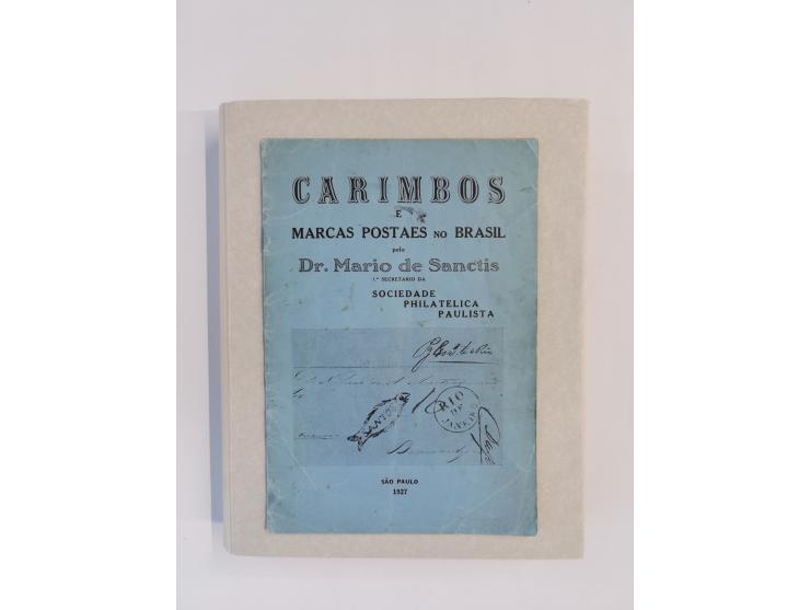 BRAZIL – Ayres, Paulo: Catalogo de Carimbos (Brasil – Imperio) (1937), XXXV + 152 pages, hardcover (content good, but the cov
