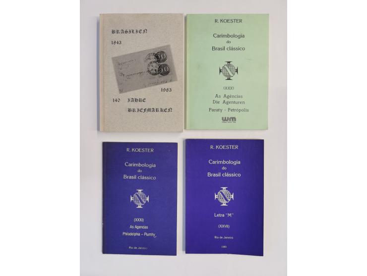 BRAZIL – Maassen/Wittig: Einführung in die Brasilien-Philatelie, 4 volumes 1980/82, 104 + 164 pages + plates, 104 + 147 pages