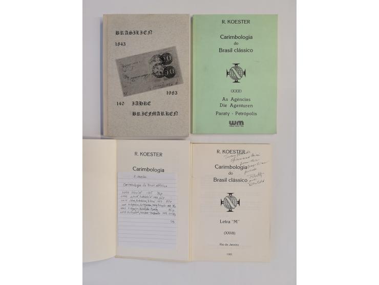 BRAZIL – Maassen/Wittig: Einführung in die Brasilien-Philatelie, 4 volumes 1980/82, 104 + 164 pages + plates, 104 + 147 pages