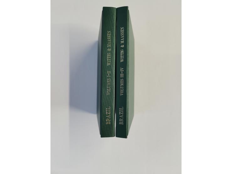 BRAZIL – Maassen/Wittig: Einführung in die Brasilien-Philatelie, 4 volumes 1980/82, 104 + 164 pages + plates, 104 + 147 pages