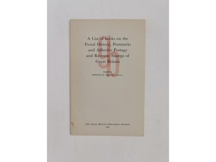 Smith, Alfred: Priced Catalogue of the Alfred Smith Philatelic Library (1913/15), part 1 &amp; 2, 32 pages, softcover (conten
