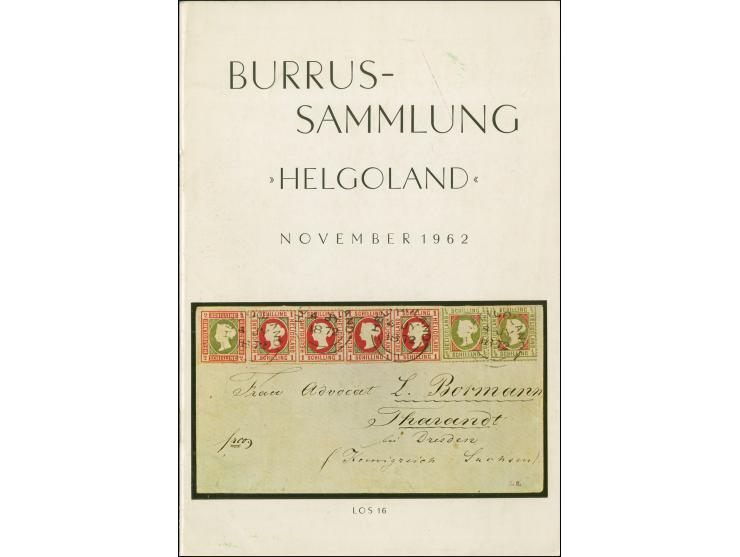 BURRUS, MAURICE; sale of his stamp collection, between 1963-1967, the largest in the world at the time, was auctioned off by 