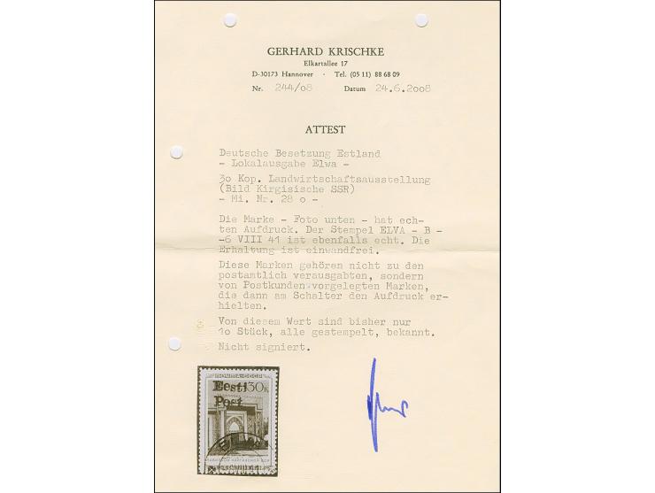 1941, Kirgisische SSR 30 Kopeken mehrfarbig, farbfrisch und gut gezähnt, sauber gestempelt, tadellos. Eine seltene Marke, Pro