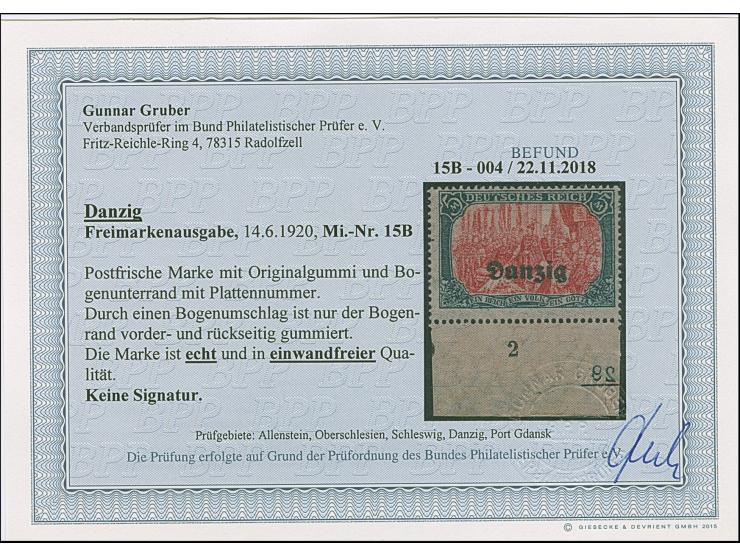 1929, Internationale philatelistische Ausstellung 25 Pfg. dunkelgraublau/schwarz, postfrisch, einwandfrei, unsigniert, Kurzbe