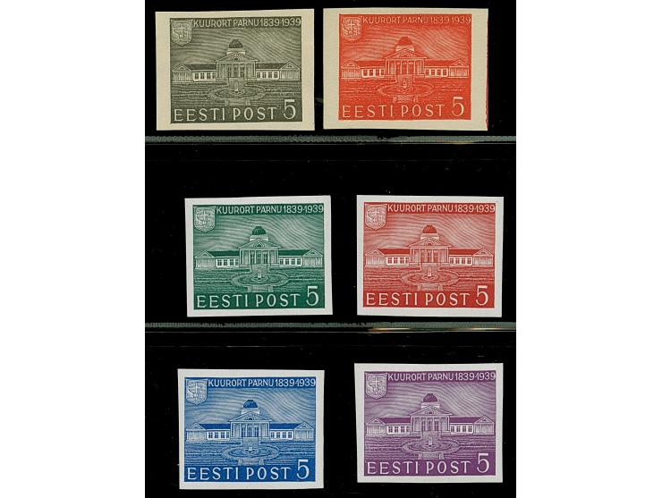 1919, Liberation of Riga 5-35 kopeks black, on chalky paper, without gum, fine, certificate v. Hofmann BPP (1992)