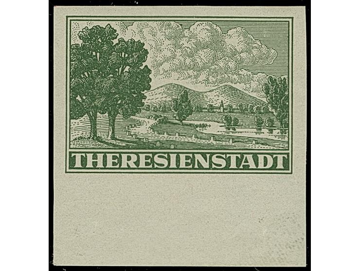 Zulassungsmarke gezähnt und ungezähnt, letztere vom unteren Bogenrand, postfrisch, signiert Gilbert