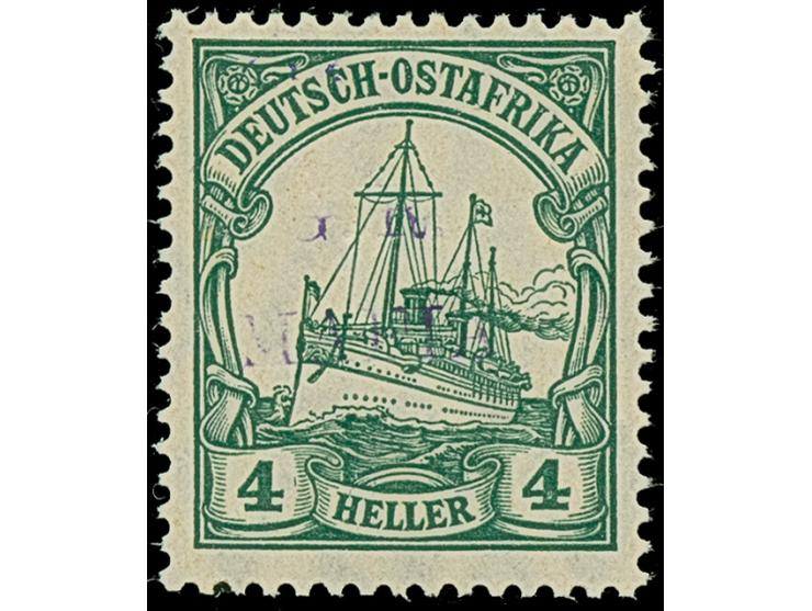 1915, 4 h., 7½ h. and 15 h., overprint in reddish violet, mint never hinged, 15 h. gum slightly toned, each opinion Dr. Pauli