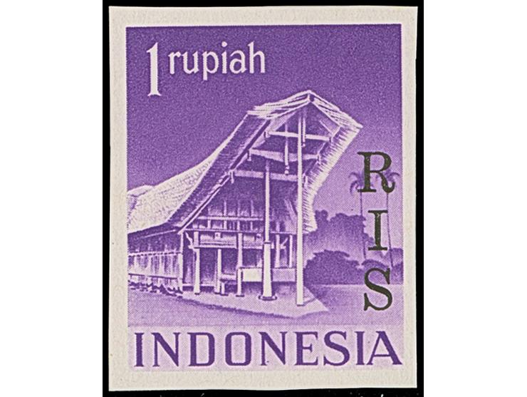 1950, RIS overprint, 1-12½,25,45-50,80 s. and 1 r., all as imperforated proofs, ungummed, 40 s. tiny stain on reverse, otherw