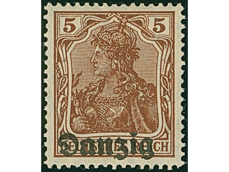 1920, Nicht ausgegeben: Germania 5 Pfg. siena, postfrisch, tadellos, sign. Hochkeppeler sowie Fotoattest Oechsner BPP (2010)
