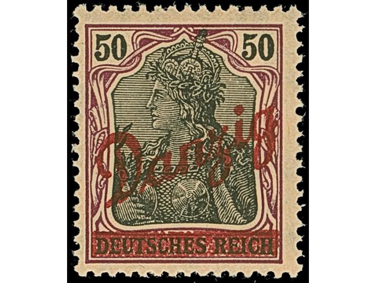 1920, Kleiner Innendienst 50 Pfg., postfrisch, tadellos, sign. Schüler BPP sowie Fotoattest Gruber BPP (2025)