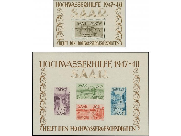 1948, Hochwasserhilfe-Blockpaar, einheitlich Type III, postfrisch, tadellos, unsigniert mit zwei Fotoattesten Geigle BPP (202