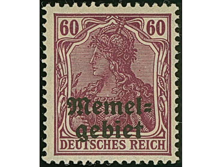 Nicht ausgegebene Werte: Germania 60 Pfennig dunkelgraulila, postfrisch, tadellos, eine der ganz großen Seltenheiten, ProFi h