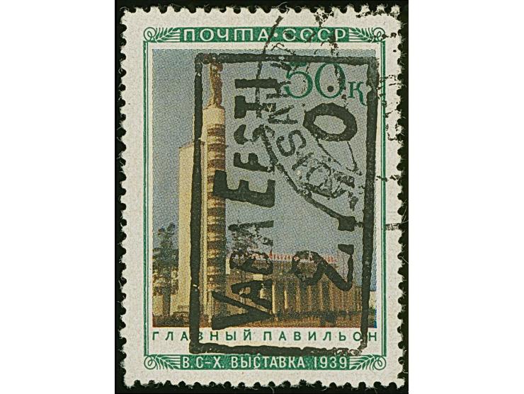 2,40 auf 50 Kopeken, farbfrisch und gut gezähnt, sauber gestempelt, tadellos. Eine der großen Seltenheiten von Estland und de