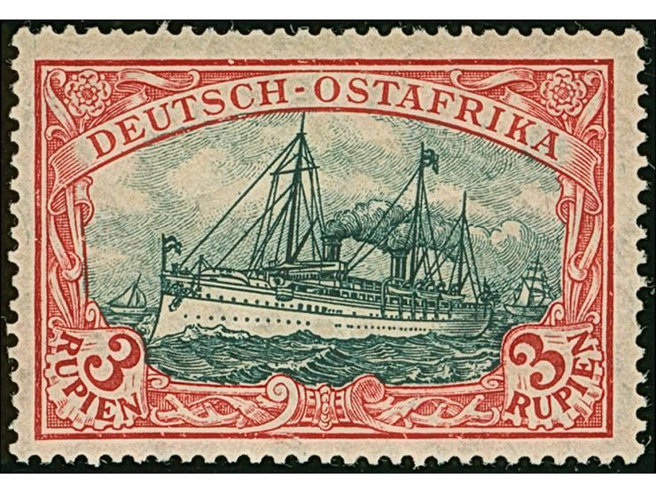 1908, Friedensdruck 3 R. dunkelkarminrot/grünschwarz (Rahmen gelblichrot quarzend), postfrisch und in tadelloser Erhaltung, s