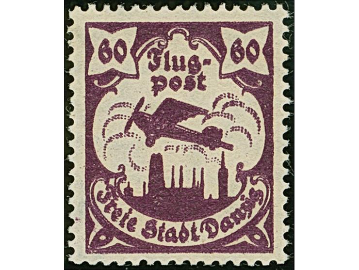 1923, Flugpost 60 Pfennig, Doppeldruck, postfrisch, tadellos, sign. Kniep BPP und Fotoattest Soecknick BPP (2017)