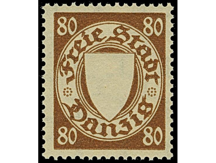1935, Staatswappen 70-80 Pfennig, Probedrucke ohne Wappeneindruck, postfrisch, tadellos