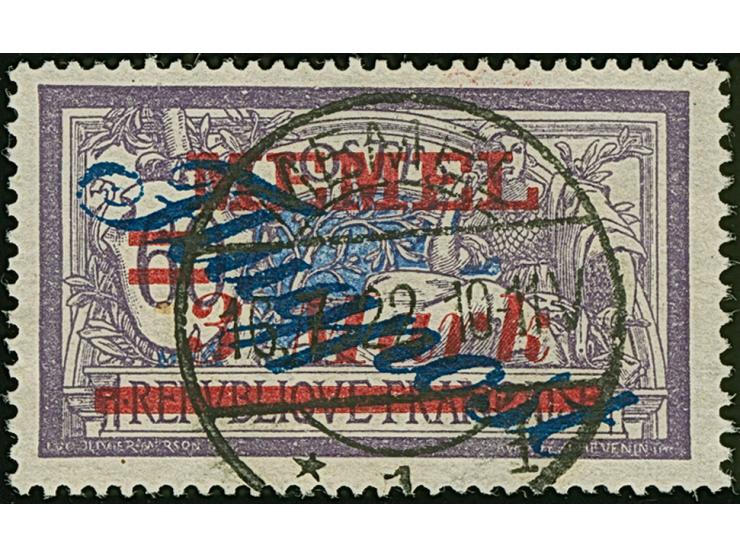 1922, Flugpost 3 Mark auf 60 Centime, farbfrisch und gut gezähnt, sauber und zentrisch gestempelt “MEMEL * 1 f 16.7.22”, klei