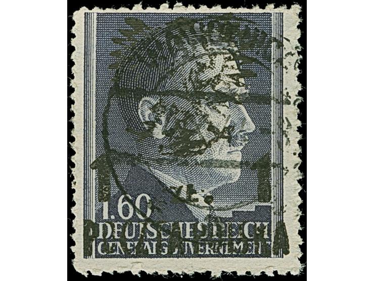 1944, 25 Groszy - 1 Zloty on Hitler, 15 values, all used, mostly fine, mostly signed Jungjohann BPP