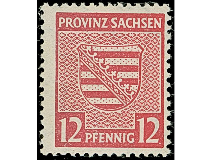 12 Pf. hellilakarmin, postfrisch, tadellos, signiert Herbst BPP