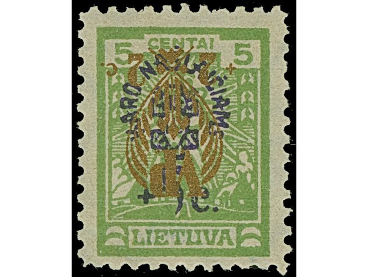 1926, War Orphans +2 on 3 centu and +2 on 5 centu, each with inverted surcharge, unused, fine