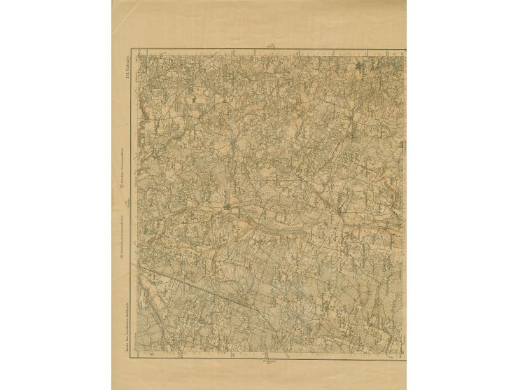 1919, Ear of corn 10 kopek red, imperforated, complete sheet on map J17 Salanty, mint never hinged, small corner crease away 