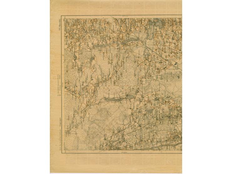 1919, Ear of corn 10 kopek red, imperforated, complete sheet on map T17 Wyschki, mint never hinged, very minor edge wrinkles,