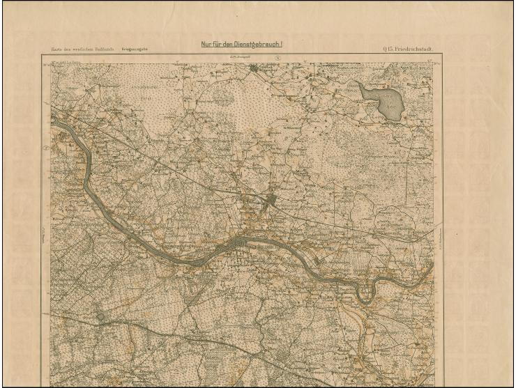 1919, Ear of corn 10 kopek red, imperforated, complete sheet on map Q15 Friedrichstadt, mint never hinged, few wrinkles, othe