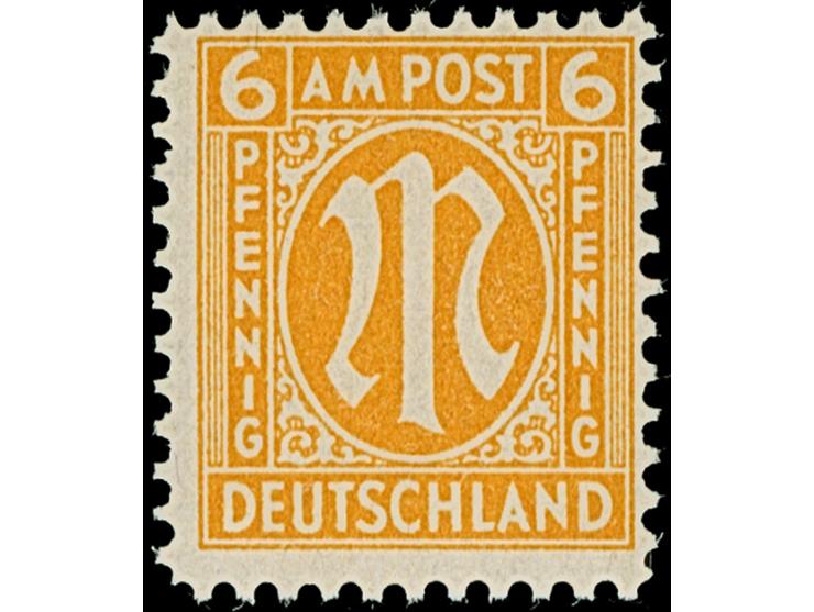 1945, Deutscher Druck, 6 Pfg., gez. 11, auf Etikettenpapier der 1. Auflage, postfrisch, tadellos, Fotoattest Hettler BPP (200