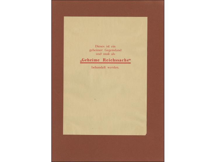 1944, Vorlagebuch mit grauem Leineneinband, mit Kordel gebunden, die Einbandseiten unbeschriftet, danach folgende Seiten auf 