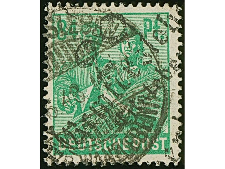 “29/ (Remkersleben) Eilsleben” auf Arbeiter 84 Pfg., sauber gestempelt, sign. Dr. Herbst BPP