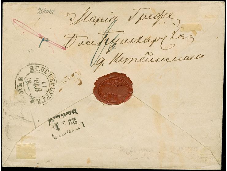 10 Ngr. milchblau und 2 Ngr. auf blau, beide noch voll- bis breitrandig, mit Nr. "46" und sauber nebengesetztem Einkreisstemp