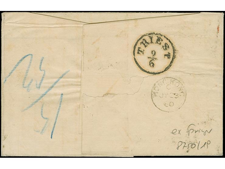 10 Ngr. milchblau, ½ Ngr. auf mattgrau und 2 Einzelwerte 3 Ngr. auf gelb, &nbsp;mit Nr. "3" und nebengesetztem Doppelkreisste