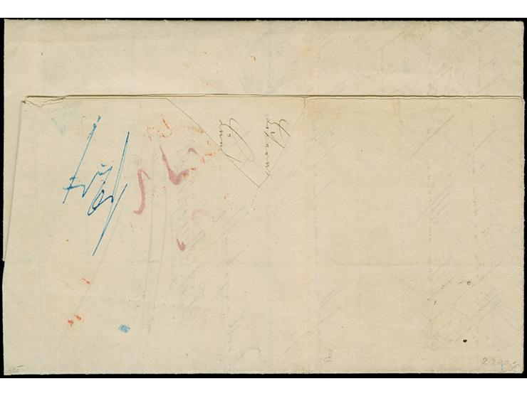 10 Ngr. milchblau, 2 Einzelwerte, je einseitig leicht berührt, sonst meist breitrandig, zusammen mit je voll- bis breitrandig