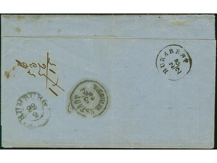 5 Ngr. karminrosa, rechts oben mit der Randlinie geschnitten, sonst voll- bis breitrandig, mit Nr. "113" und nebengesetztem D