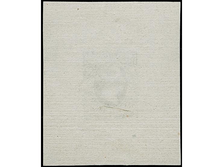 1855, Probedruck der Druckerei Meinhold und Söhne, ½ Ngr., Einzelabzug in schwarz, im Design der vorangeganen Friedrich Augus