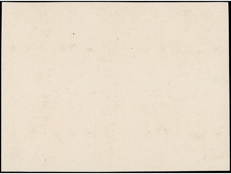 Vorlagestücke der Druckerei Meinhold für das Markenpapier, 6 verschiedenen Farben (dabei die später verausgabten), alle gummi