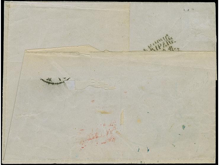 3 Ngr. auf gelb im waagerechten Paar und 2 Einzelwerte 1 Ngr. auf mattgraurot, mit Nr. "2" und sauber nebengesetztem Doppelkr