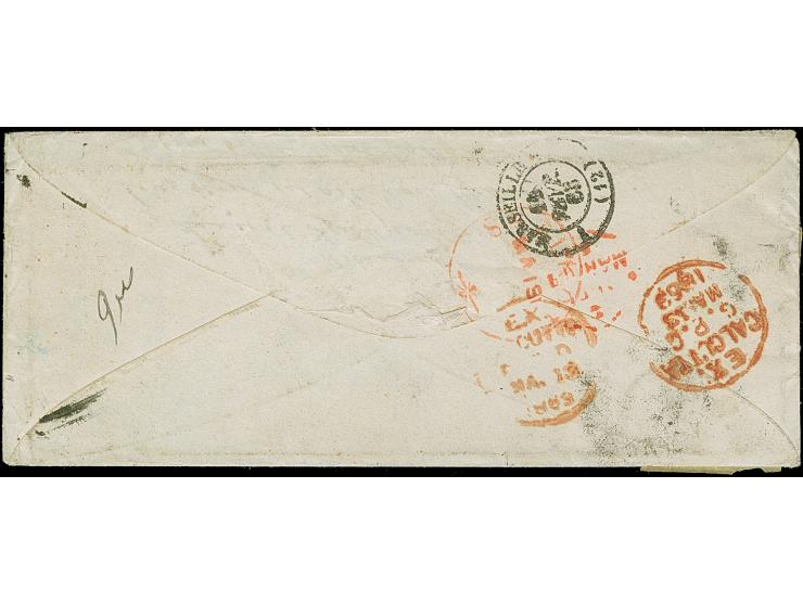 3 Ngr. auf gelb, 2 Einzelwerte, einer durch Randklebung etwas beschädigt, mit Doppelkreisstempel "DRESDEN NEUST. 8/II 63" auf